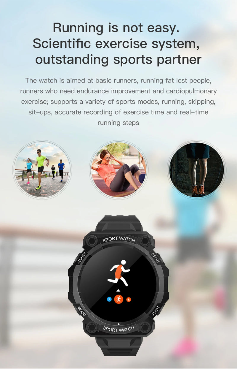 2024 relógio inteligente masculino e feminino bluetooth smartwatch ip68 touchscreen pulseira de fitness esportes banda inteligente para ios android