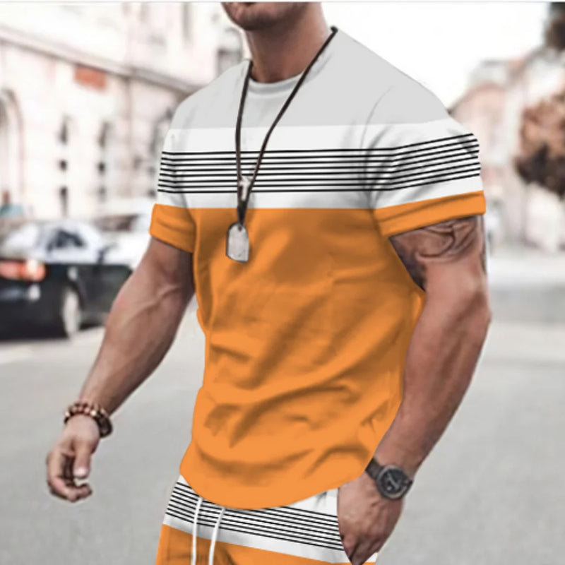 Nova camiseta masculina verificada impresso oversized solto topo masculino férias roupas casuais passeio diário camiseta de manga curta macio