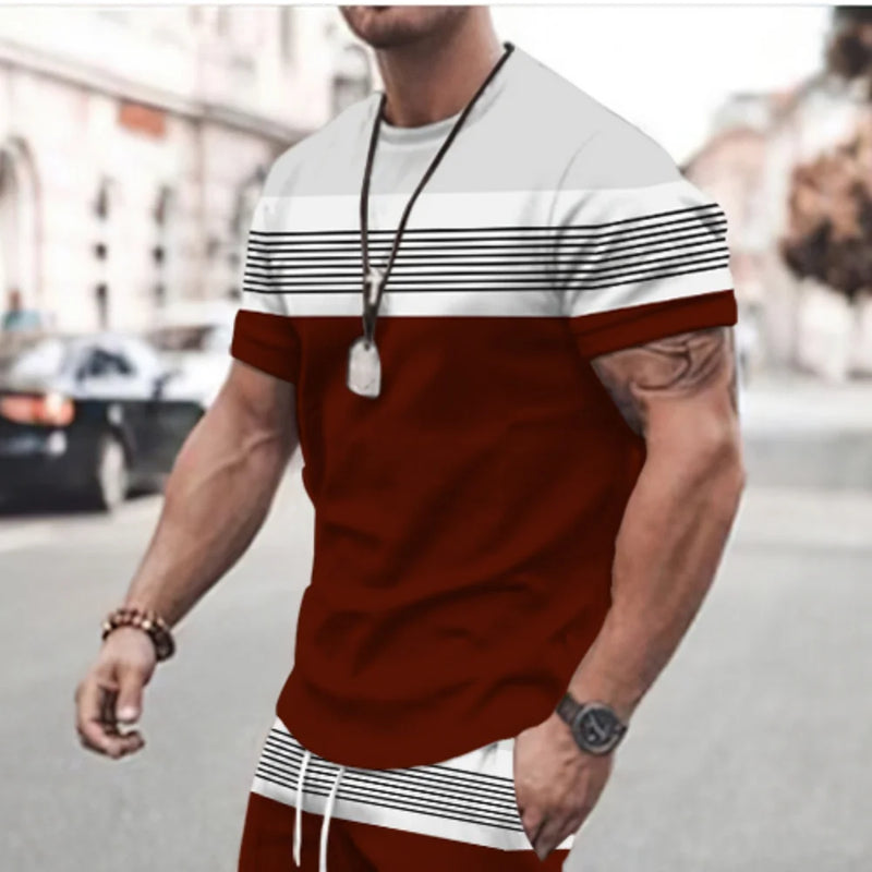 Nova camiseta masculina verificada impresso oversized solto topo masculino férias roupas casuais passeio diário camiseta de manga curta macio