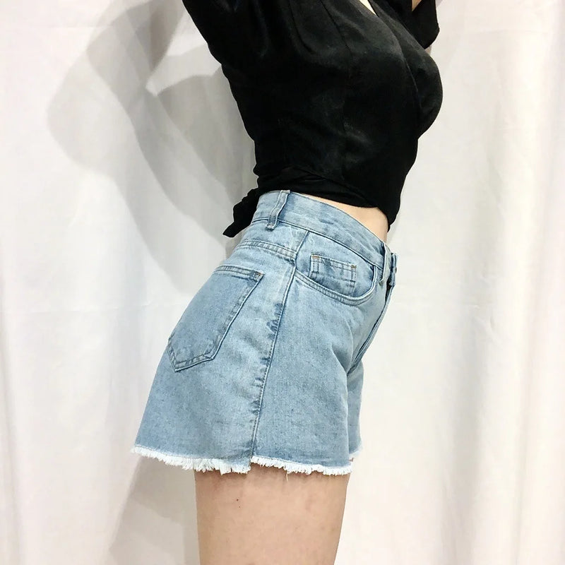 cintura alta jeans feminino shorts